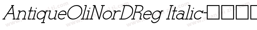 AntiqueOliNorDReg Italic字体转换